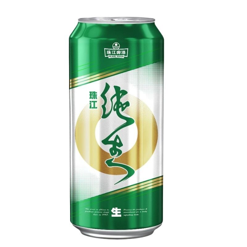 珠江纯生啤酒500mL×12罐整箱装