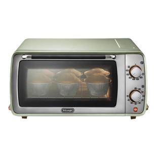 delonghi德龙EOI406复古迷你电烤箱小型家用烘焙9L容量