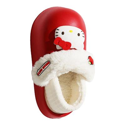 三丽鸥包跟棉拖鞋女士秋冬季室内