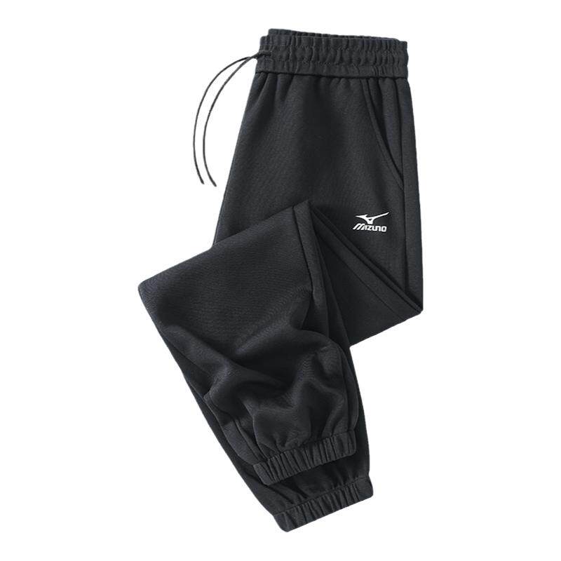 Mizuno/美津浓户外休闲裤男女时尚针织裤跑步长裤子宽松束脚卫裤