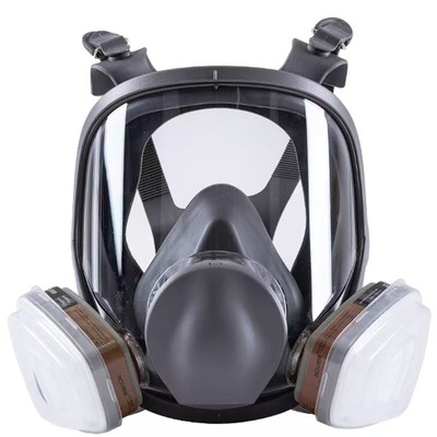 防毒全面罩喷漆化工打磨防甲醛防农药工业防雾全面罩6800防毒面具