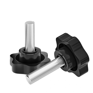 大头32mm梅花螺丝手柄六角塑胶手拧螺丝花型星型机械螺柱M4M5M6M8