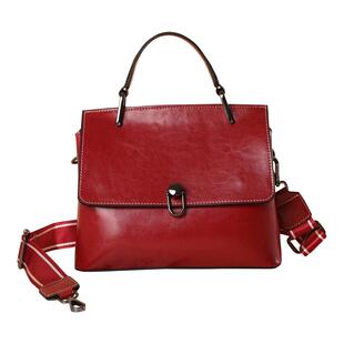 白色女包冬季新款2026潮时尚大容量质感真皮手提包宽带单肩斜挎包