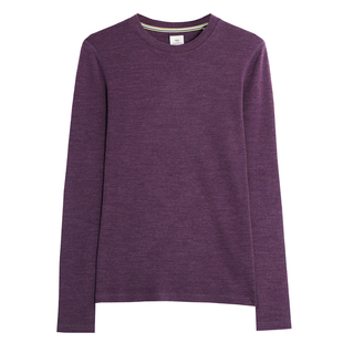 美利奴羊毛打底衫女长袖t恤户外速干衣美丽诺徒步登山运动上衣M12