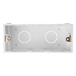 公牛118型二位三位四位暗装接线盒下线盒开关插座暗盒长方形底盒