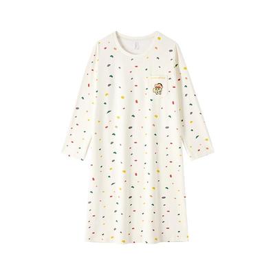 BE蜡笔小新多巴胺抗菌纯棉睡裙秋