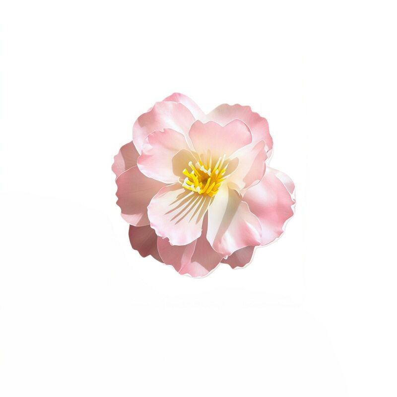 春日渐变粉色樱花发夹森系甜美