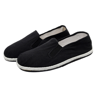 儿童成人老北京黑色布鞋民国风男童小红军八路鞋千层底军装汉服鞋