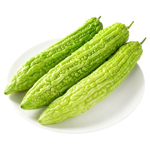 新鲜苦瓜绿色蔬菜长条形棱角瓜类农家自种新鲜蔬菜