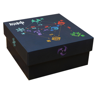 原神周边礼盒提瓦特七元素专家礼盒空盒ins风高级包装盒同人周边