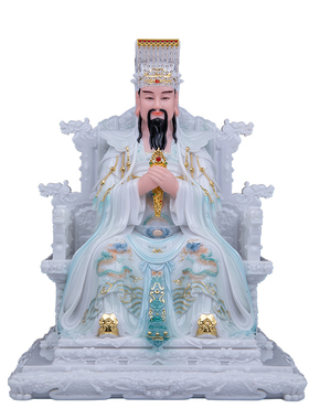 汉白玉玉皇大帝王母娘娘供奉摆件
