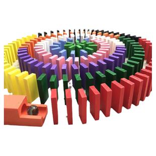 多米诺骨牌儿童益智小学生比赛专用幼儿园高级智力彩色大积木玩具