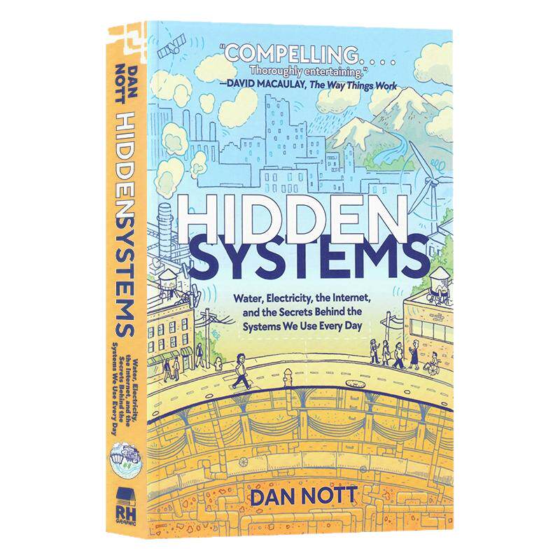 城市运转的秘密 Hidden Systems 水电互联网背后的故事 英文原版漫画版 青少年科普百科英语进口书籍Dan Nott