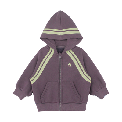 utouto冬季撞线连帽外套