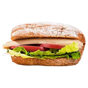 全麦恰巴塔面包胚无添加剂早餐面包低脂手作恰巴塔无蔗糖代餐饱腹