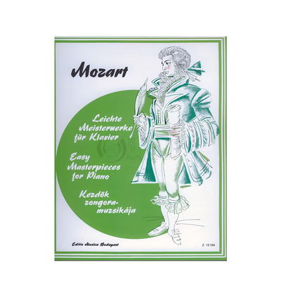 莫扎特简易钢琴小品 钢琴独奏 布达佩斯 原版进口乐谱书 Mozart Wolfgang Amadeus EASY MASTERPIECES FOR PIANO Z13164
