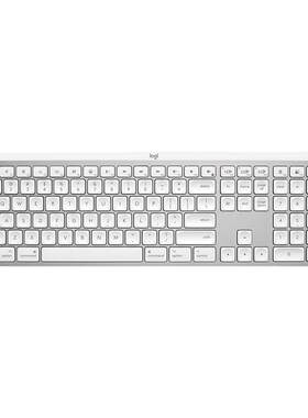 罗技大师系列MX KEYS S FOR MAC键盘无线蓝牙办公学习笔记本白色