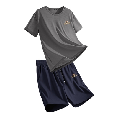 真维斯运动套装冰丝速干短袖t恤