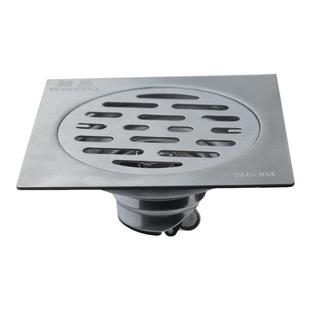 方形304不锈钢拉丝防臭地漏大排量一体卫生间淋浴室洗衣机双单用