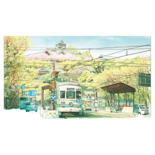日漫风景拼图1000片镰仓电车装饰画成人解压潮玩具旅游纪念品礼物