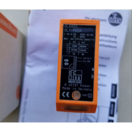 议价OL0005 OL0004 漫反射传感器OLT-FKOA德国易福门ifm正品询价