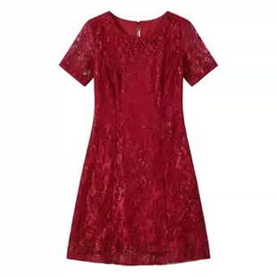 喜婆婆妈妈婚宴装礼服遮肚中年品牌平时可穿结婚连衣裙秋