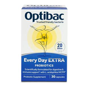 英国进口Optibac欧贝客每日益生菌加强版调理肠胃肠道IBS孕妇可用