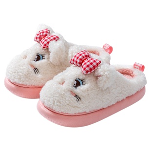 女童棉拖鞋儿童2025新款秋冬季男童居家室内防滑地板女孩毛绒拖鞋