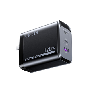 绿联120W氮化镓充电器100W多口快充头适用苹果小米17Pro红米90W手机MacBookair笔记本电脑平板PD65W充电插头