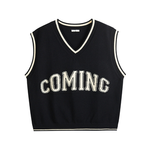 UGIZ商场同款2022秋季新品韩版女装休闲学院风背心马甲女UCEF845