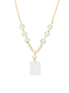 新中式珐琅彩马玛瑙玉髓项链女款