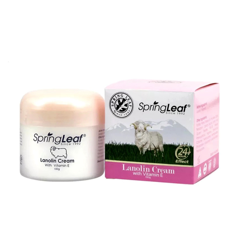 【品牌授权】澳大利亚SpringLeaf绿芙维生素E绵羊油VE面霜100g
