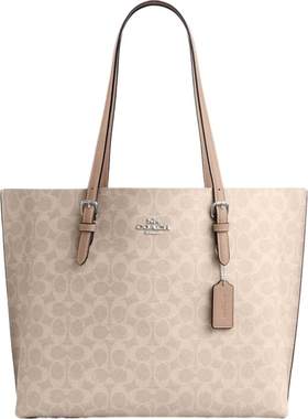 COACH/蔻驰奥莱女士经典标志MOLLIE 34号托特包手提包单肩包通勤