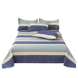 A类100纯棉床单老粗布单件加厚三件套炕单宿舍单人全棉榻榻米被单