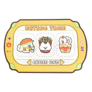 宠物猫咪餐垫猫碗垫防滑防溢出猫狗狗吃饭垫子硅胶可水洗加厚防水