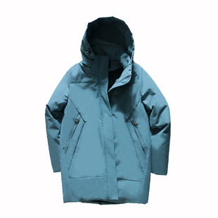 活里活面加厚女士羽绒服冬季新款 妈妈装可拆内胆时尚派克装外套