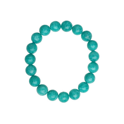 【收藏级】亚马逊天河石手链蓝绿色轻奢水晶手串吸金偏财天然能量