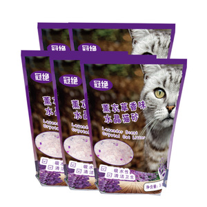 冠绝大小颗粒水晶猫砂3.8L*6包袋薰衣草除臭猫沙香砂猫咪用品蓝猫