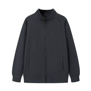 新款立领卫衣定制印logo工作服秋冬企业团体员工拉链开衫外套工装