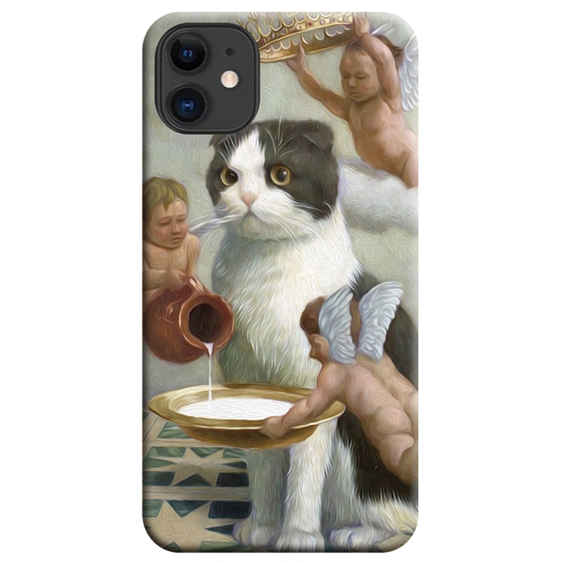 AlienTits 我是猫老大油画复古恶搞超现实适用于苹果卓定制手机壳