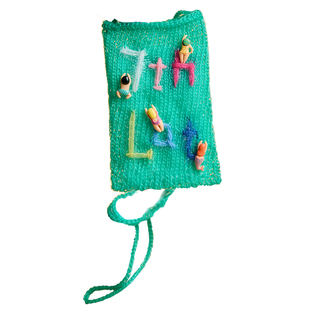 7THLAT纯手作游泳派对随身包手作度假手机包单肩斜挎小众设计小包