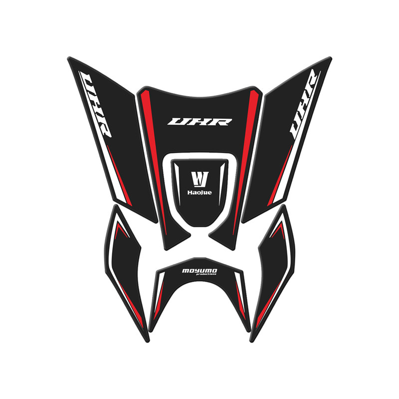适用豪爵UHR150UFR150橡胶油箱贴