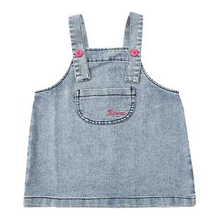 幼悠女童背带裙儿童装牛仔裙2025夏季透气连衣裙宝宝洋气吊带裙潮