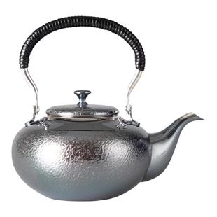 银壶烧水壶银川堂日本进口纯手工温酒煮茶两用高端日式养生银茶壶
