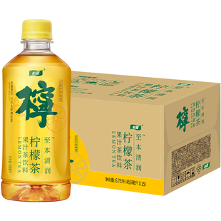 怡宝官方旗舰店 怡宝至本清润柠檬茶果汁茶饮料450ml*15瓶整箱