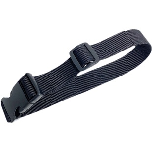 卡扣式无弹力绑带尼龙织带可调节腰带帐篷固定黑色子母插扣捆绑带