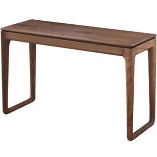 长方形小茶几加长实木边几客厅沙发边桌北美黑胡桃木角几条几背几