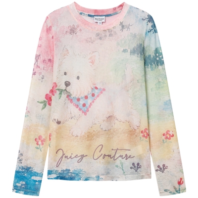 JuicyCouture橘滋印花网纱内搭