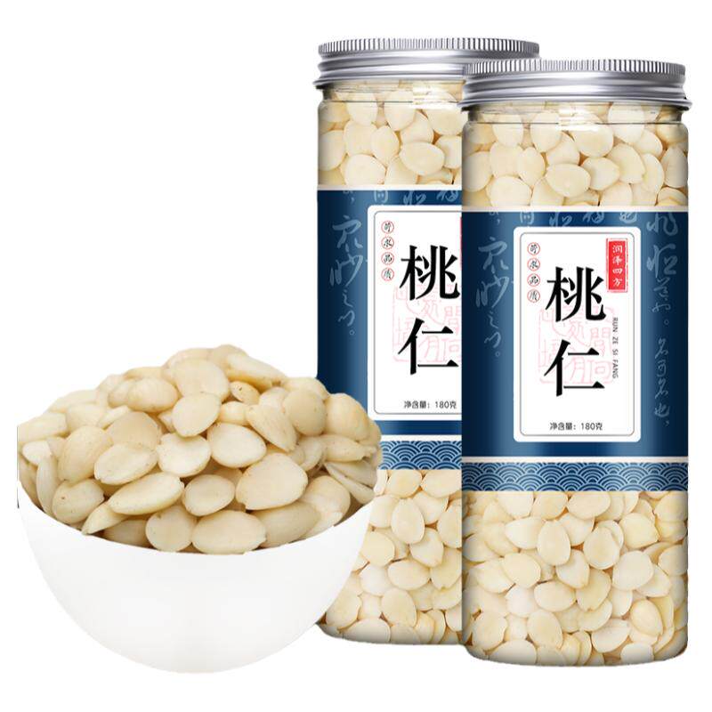桃仁中药材药用去皮桃仁山桃仁批发中草药非野生500g官方正品