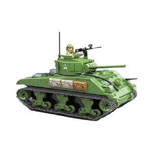 2025新款二战军事系列积木德国虎式坦克战车人仔儿童益智玩具礼物